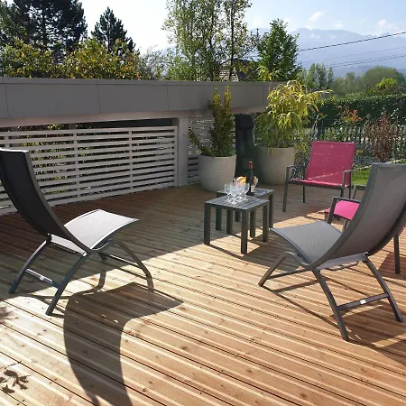 L'Appartement Jardin Avec Vue Montagnes Sévrier Exterior foto